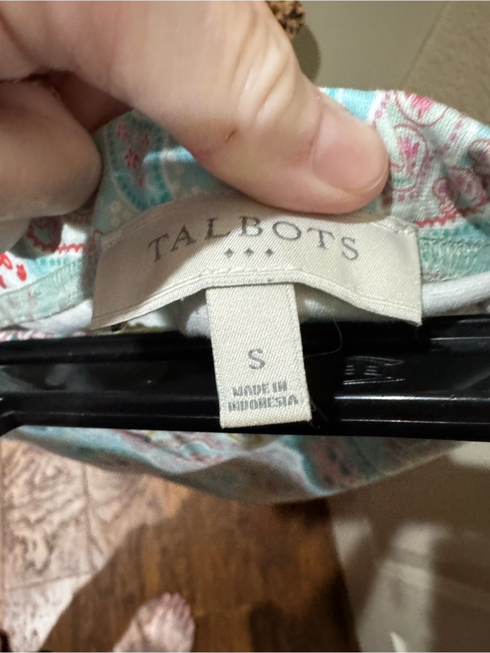 Talbots Aqua Multi-Color Floral Medallion Mini Skirt - Picture 3 of 3